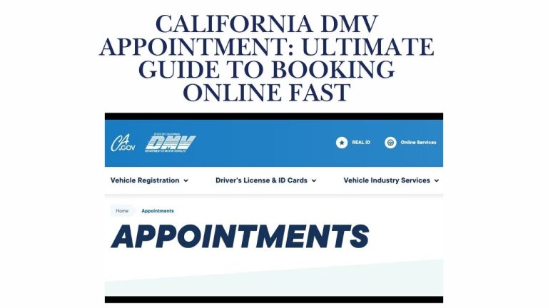 California DMV Appointment