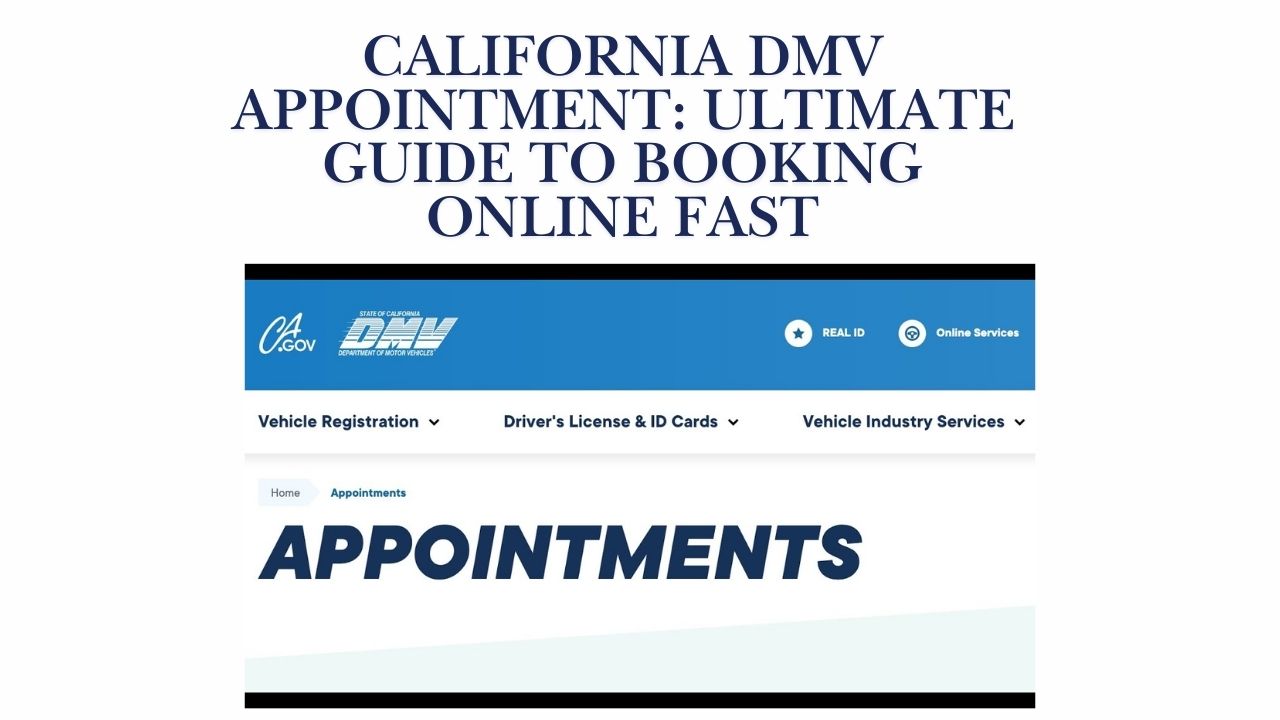 California DMV Appointment