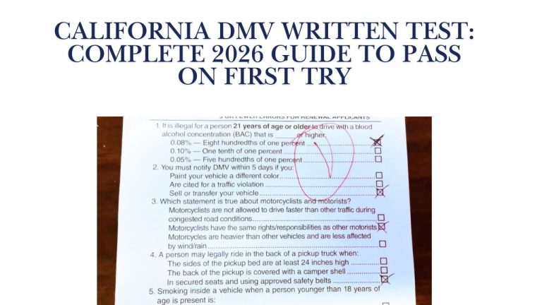 California DMV Written Test